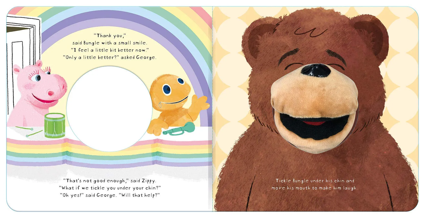 Rainbow I Love You, Bungle! Hand Puppet Book by Kellie Jones - Ages 3-5 - Board Books