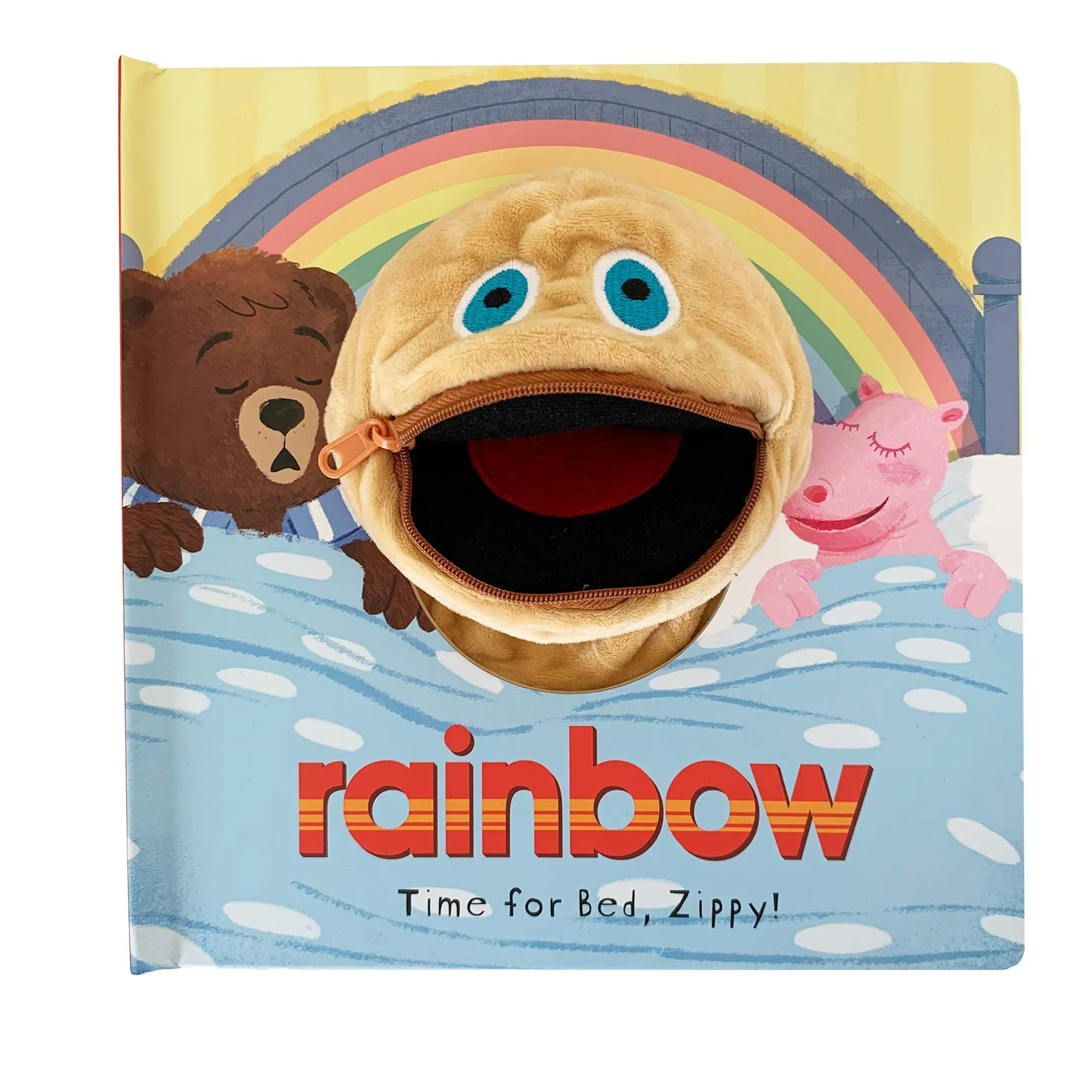 Rainbow Time for Bed, Zippy! Hand Puppet Book by Kellie Jones - Ages 3-5 - Board Books