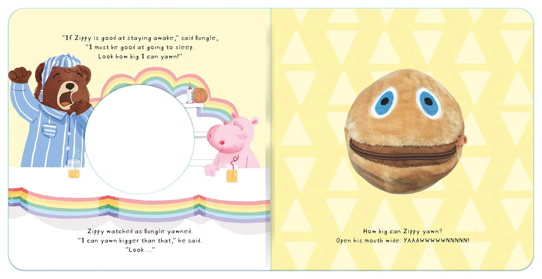 Rainbow Time for Bed, Zippy! Hand Puppet Book by Kellie Jones - Ages 3-5 - Board Books