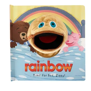 Rainbow Time for Bed, Zippy! Hand Puppet Book by Kellie Jones - Ages 3-5 - Board Books