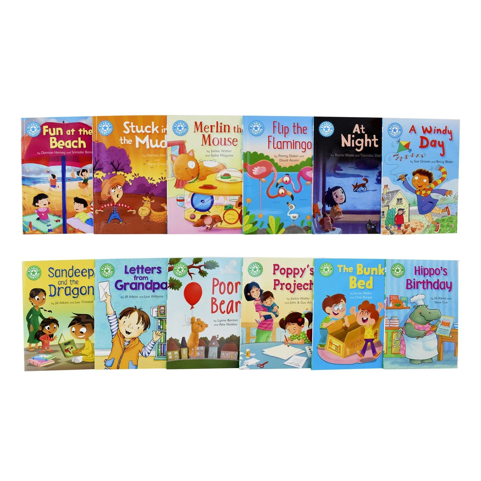 Reading Champions for Beginners and Developing Readers 60 Books Set Level 1 to 10  - Ages 0-7- Paperback