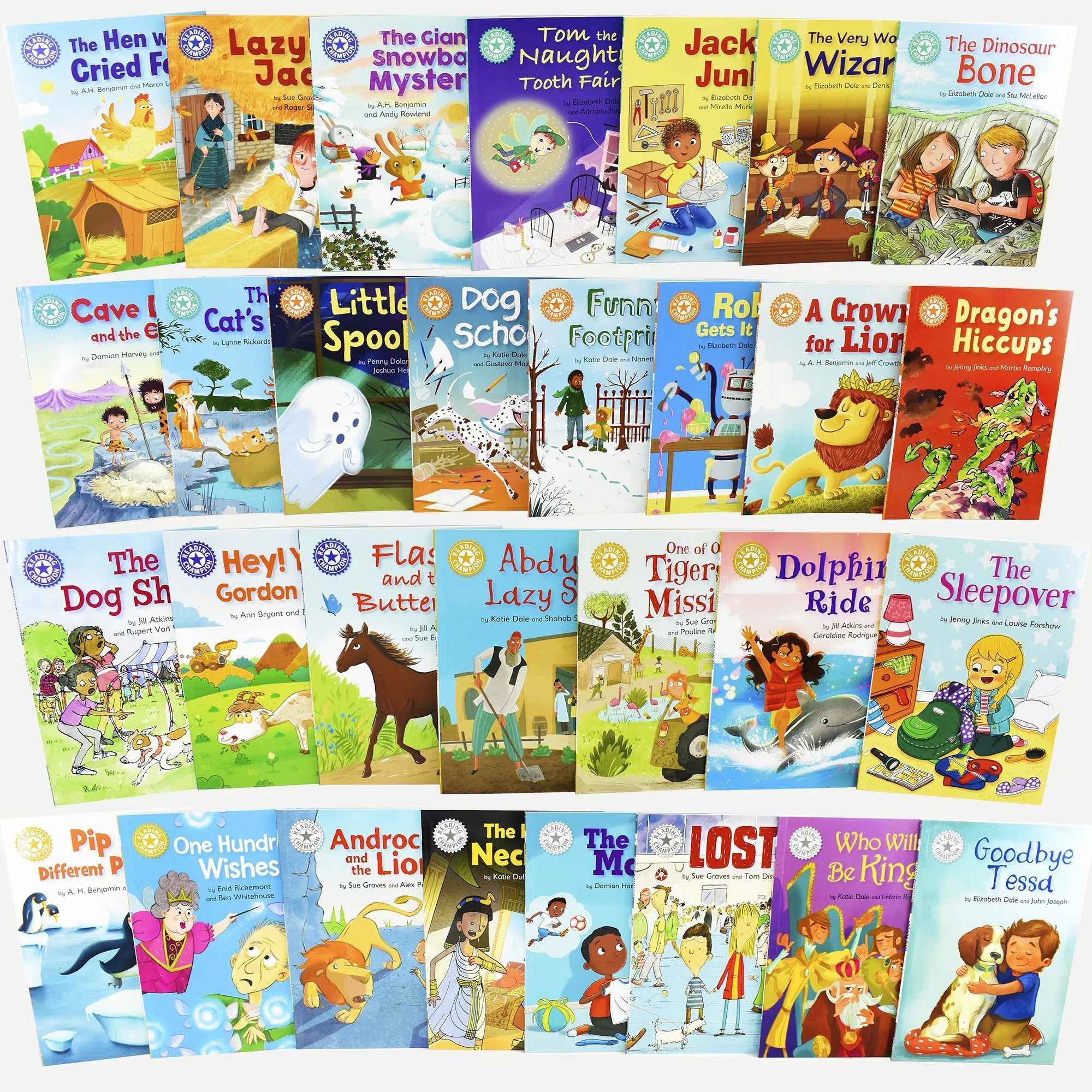 Reading Champions for Beginners and Developing Readers 60 Books Set Level 1 to 10  - Ages 0-7- Paperback