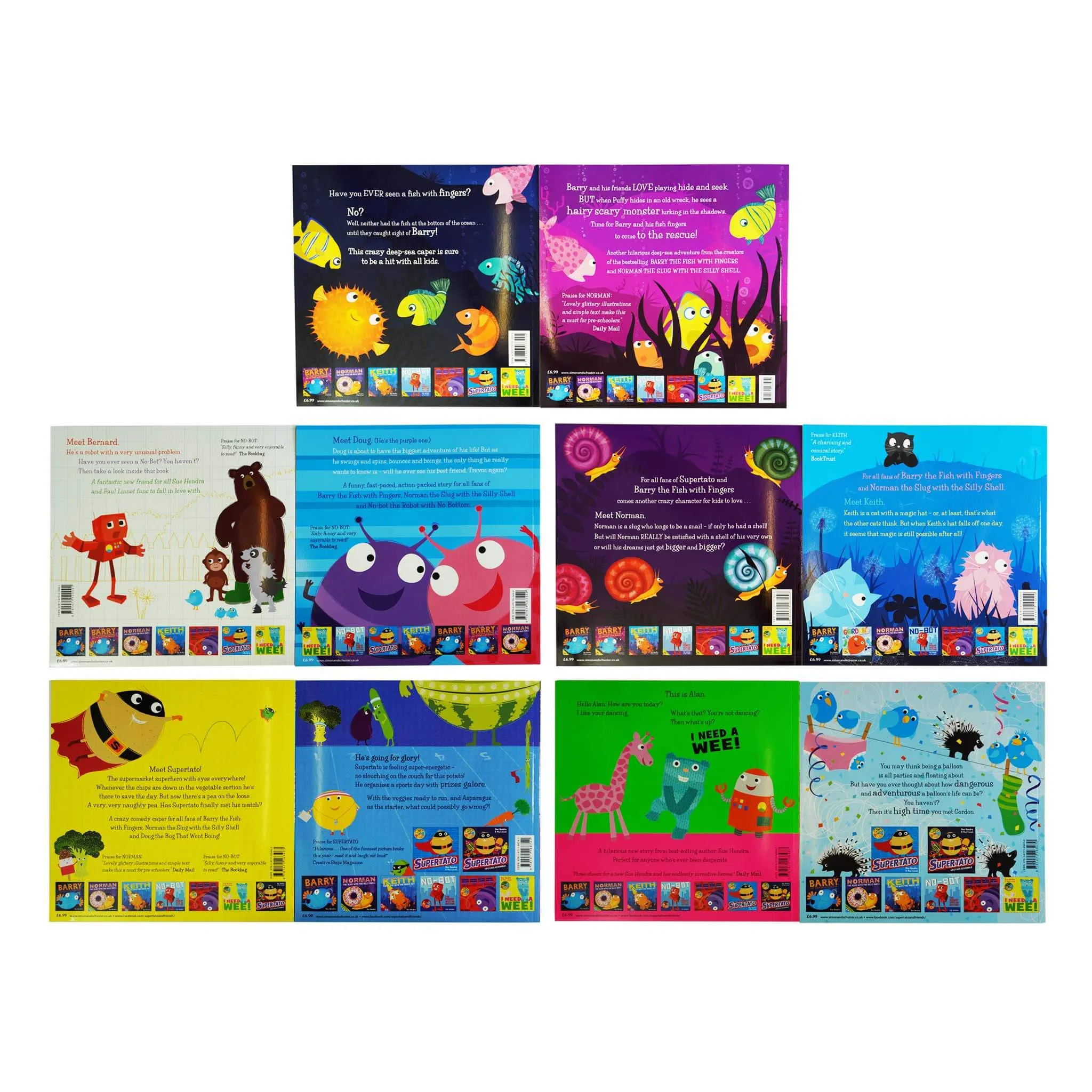 Supertato and Other Stories 10 Books Collection By Sue Hendra & Paul Linnet - Ages 2  - Paperback