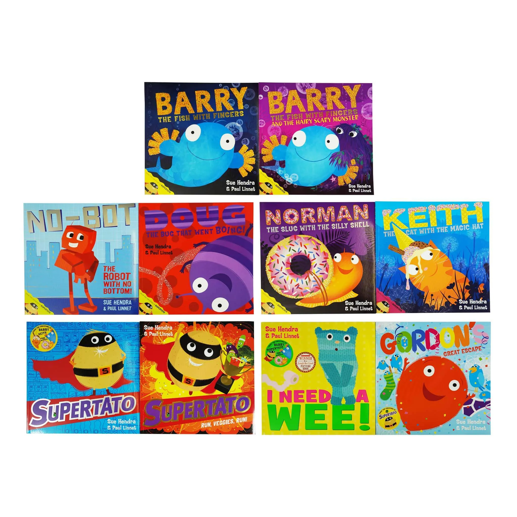 Supertato and Other Stories 10 Books Collection By Sue Hendra & Paul Linnet - Ages 2  - Paperback