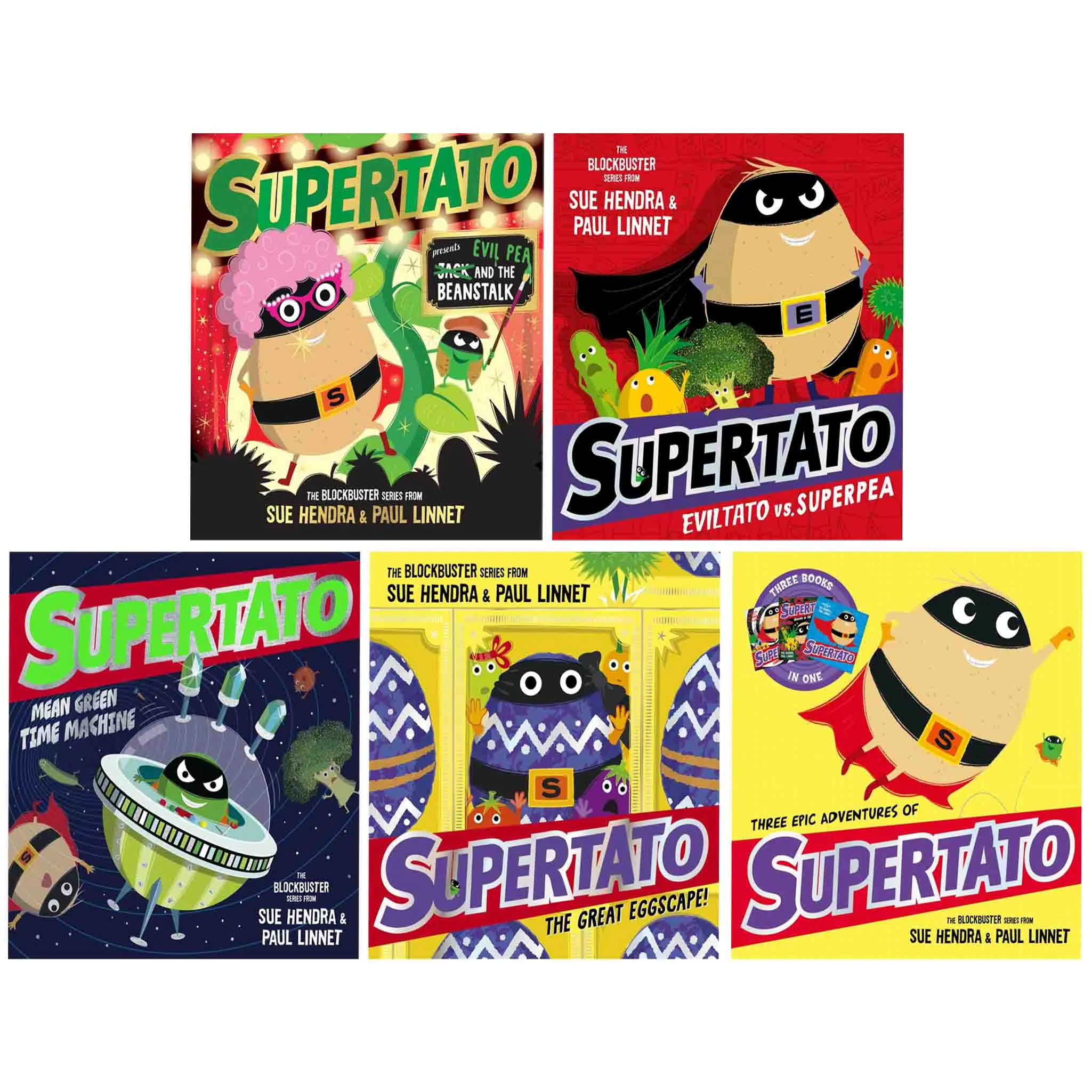 Supertato Series 5 Books Collection Set By Sue Hendra & Paul Linnet - Ages 2-6 - Paperback