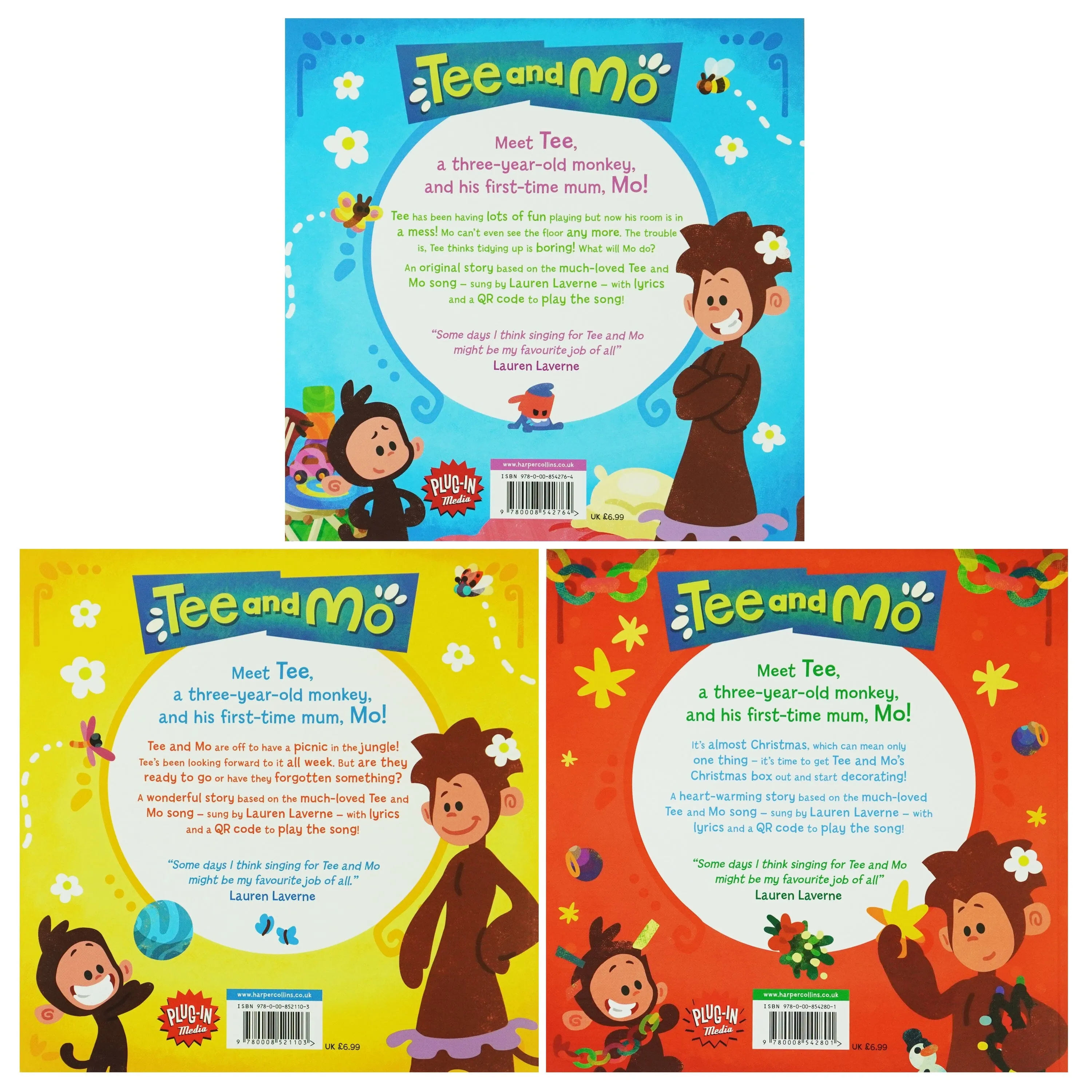 Tee and Mo Collection 3 Picture Books Set - Ages 2-5 - Paperback