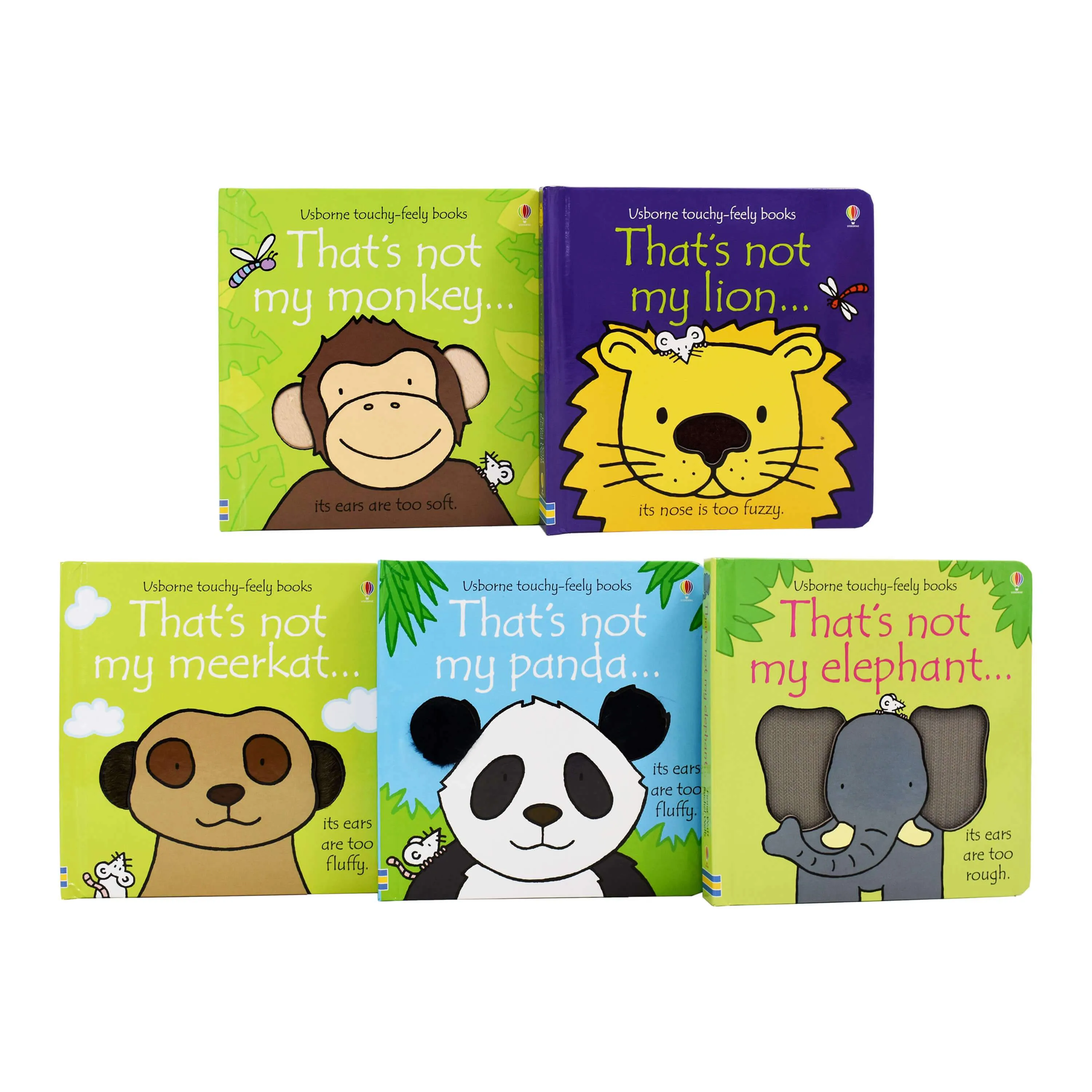 That's not my... Zoo Box Set 5 Books by Fiona Watt & Rachel Wells - Ages 0-5 - Board Book