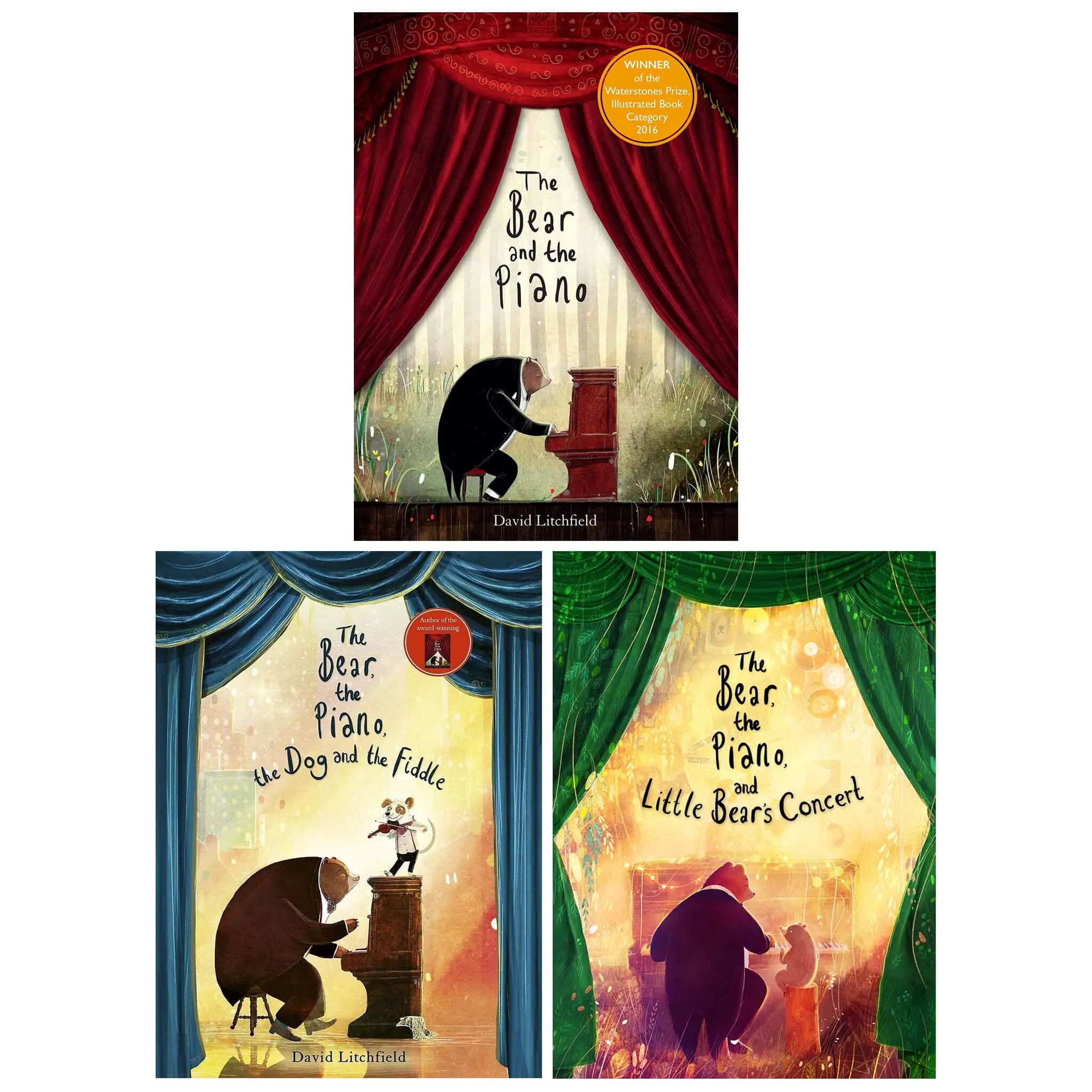 The Bear And The Piano By David Litchfield 3 Books Collection Set - Age 4-7 - Paperback
