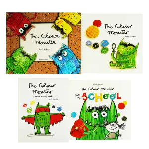 The Colour Monster by Anna Llenas: 4 Books Collection Set - Ages 2-4 - Paperback/Hardback