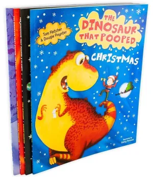 The Dinosaur that Pooped 4 Books Collection By Tom Fletcher and Dougie Poynter - Ages 5-7 - Paperback