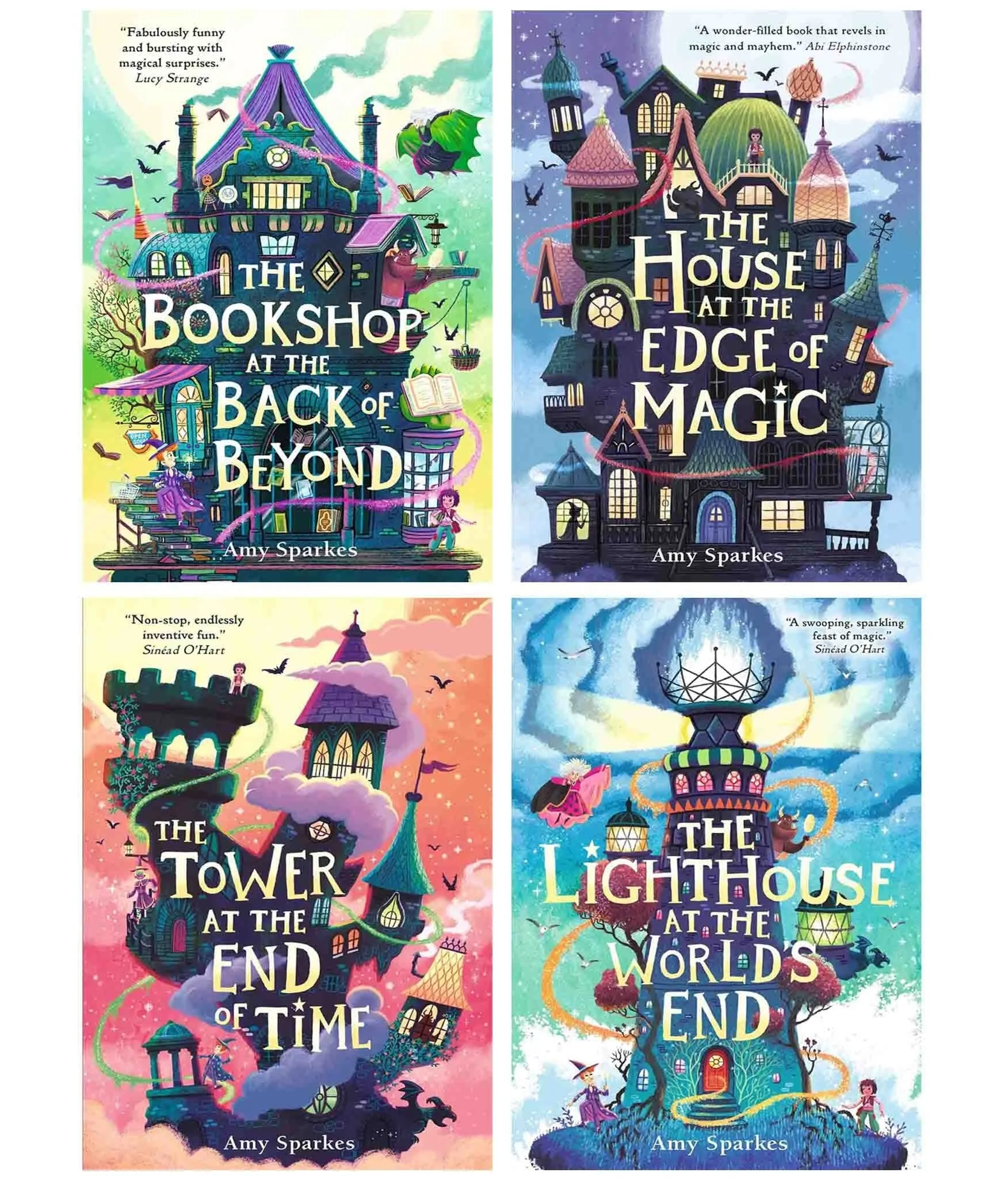 The House at the Edge of Magic Series by Amy Sparkes 4 Books Collection Set - Ages 8-11 - Paperback