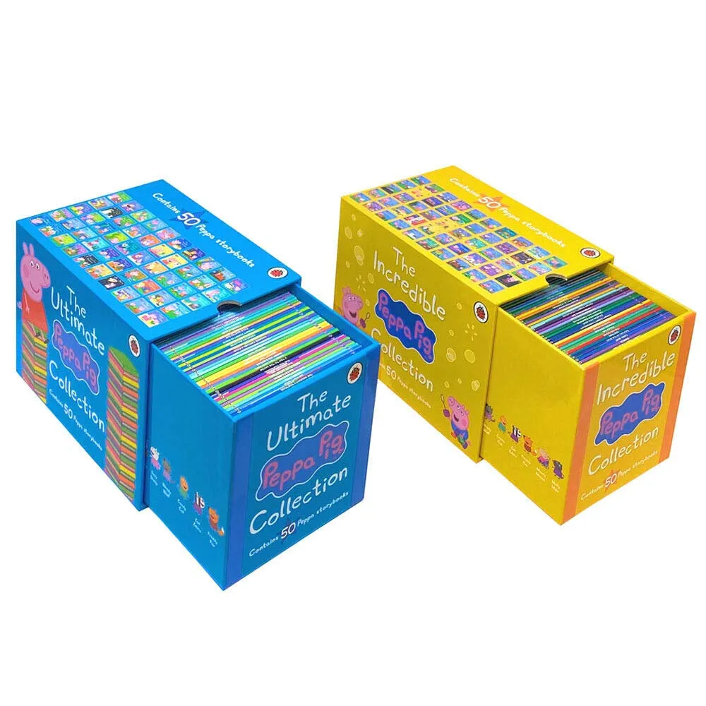 The Incredible Peppa Pig & The Ultimate Peppa Pig Collection 100 Books Set by Ladybird - Ages 5  - Hardback