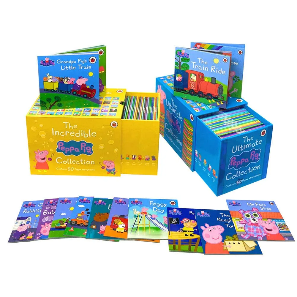 The Incredible Peppa Pig & The Ultimate Peppa Pig Collection 100 Books Set by Ladybird - Ages 5  - Hardback
