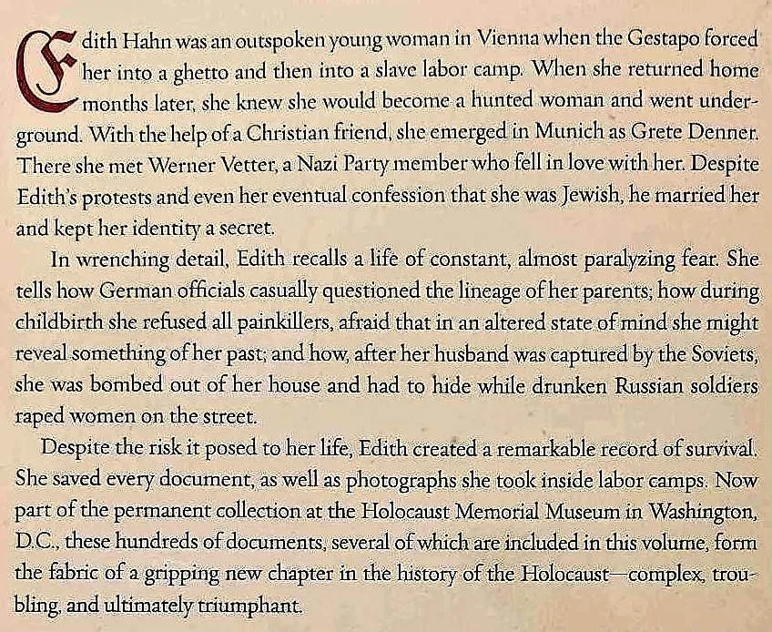 THE NAZI OFFICER'S WIFE - Edith Hahn Beer, Susan Dworkin