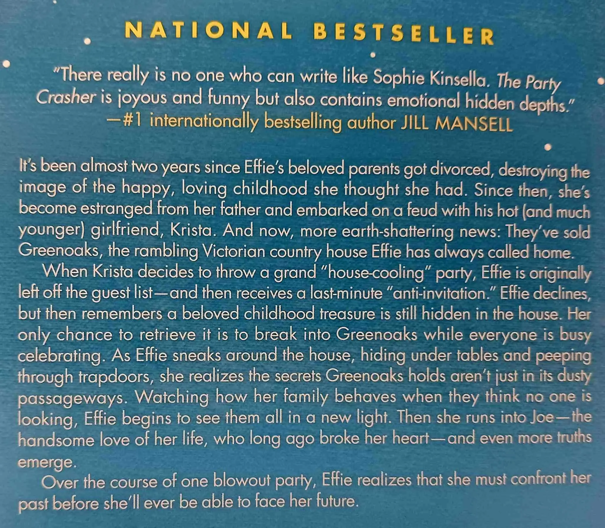 THE PARTY CRASHER - Sophie Kinsella
