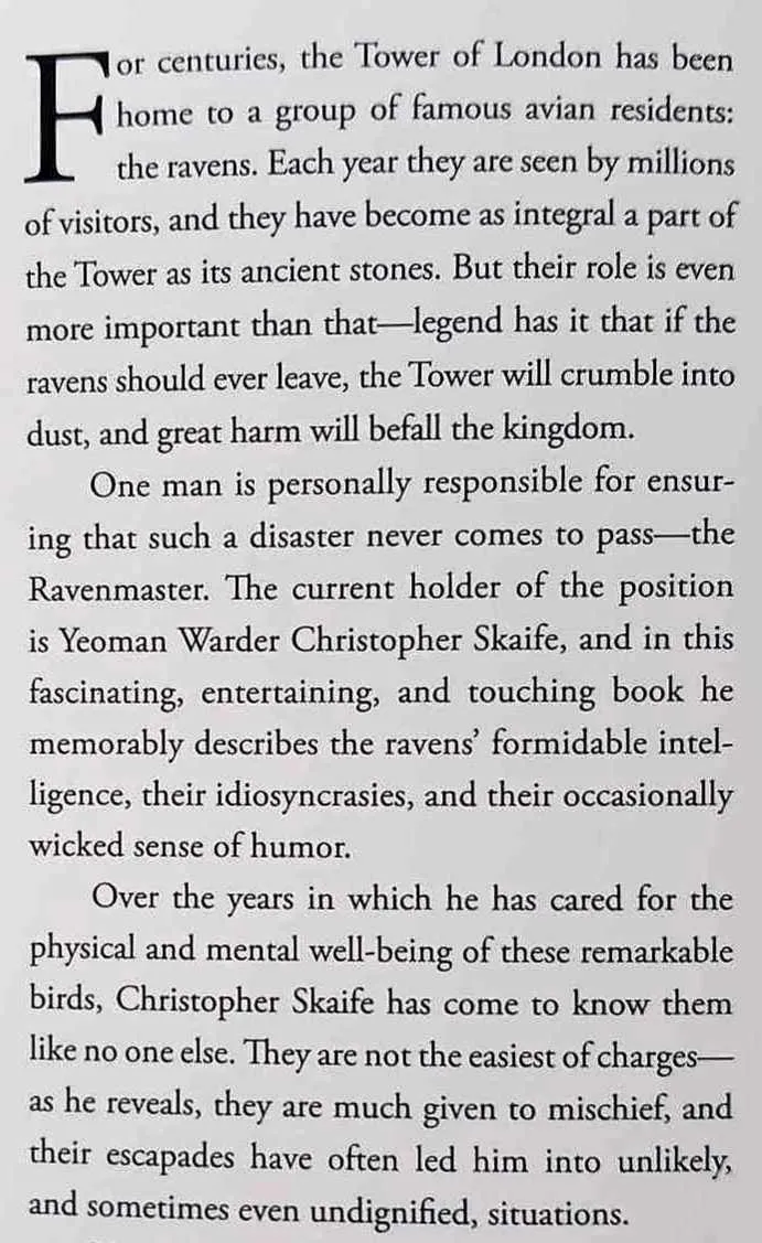 THE RAVENMASTER - Christopher Skaife