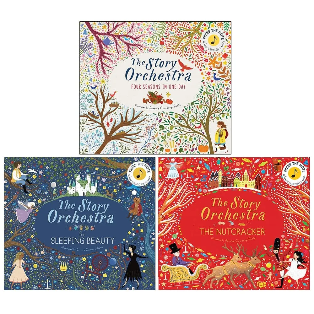 The Story Orchestra Series (Set 1) By Jessica Courtney-Tickle 3 Books Collection Set - Age 3  - Hardback
