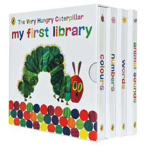 The Very Hungry Caterpillar: My First Library 4 Books Collection Set by Eric Carle - Ages 2  - Board Book