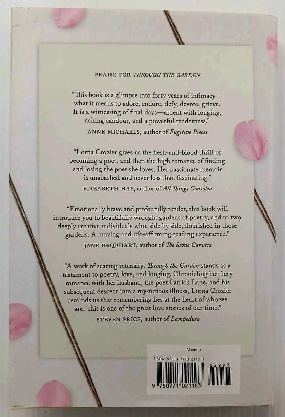 THROUGH THE GARDEN - Lorna Crozier