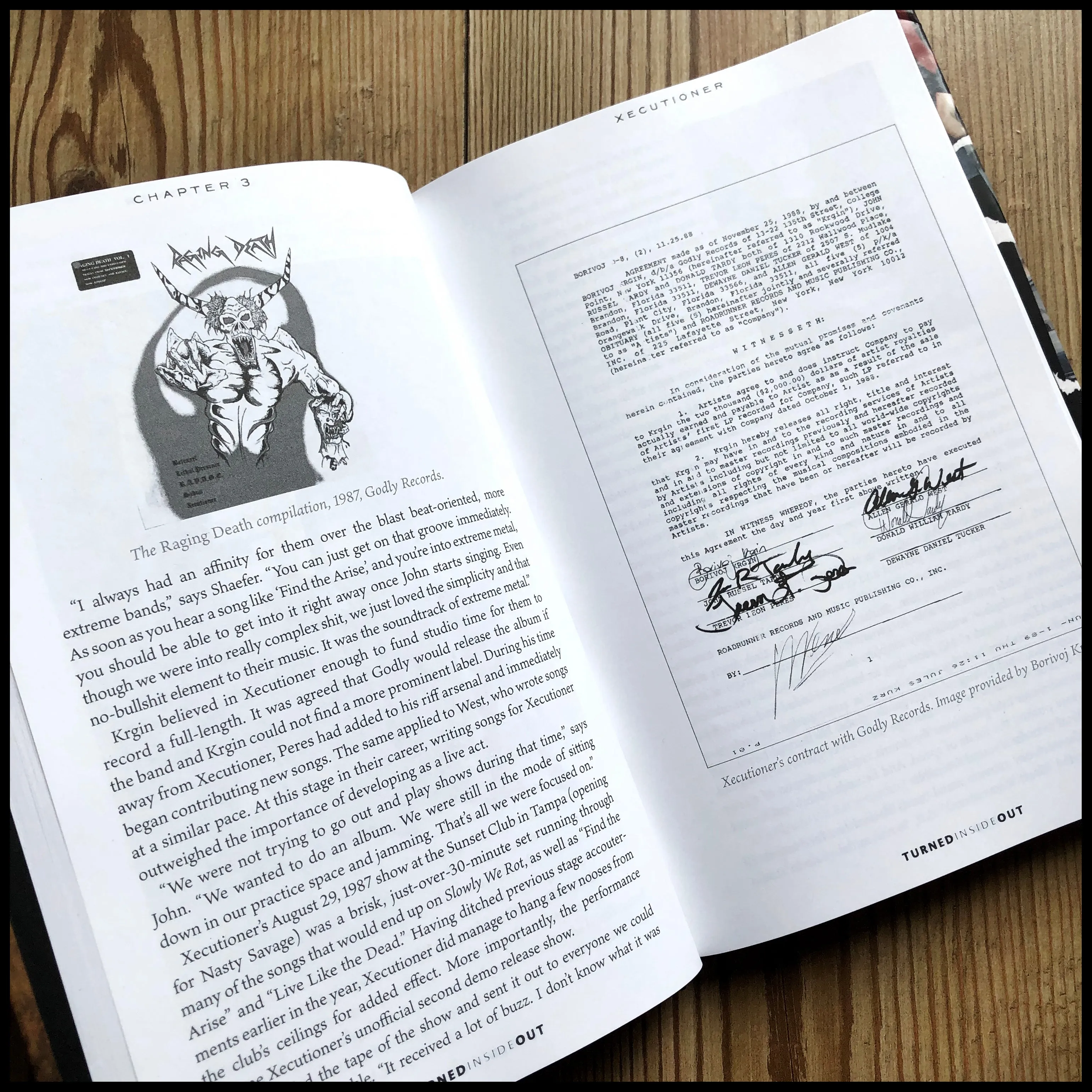 TURNED INSIDE OUT: The Official Story of OBITUARY hardback