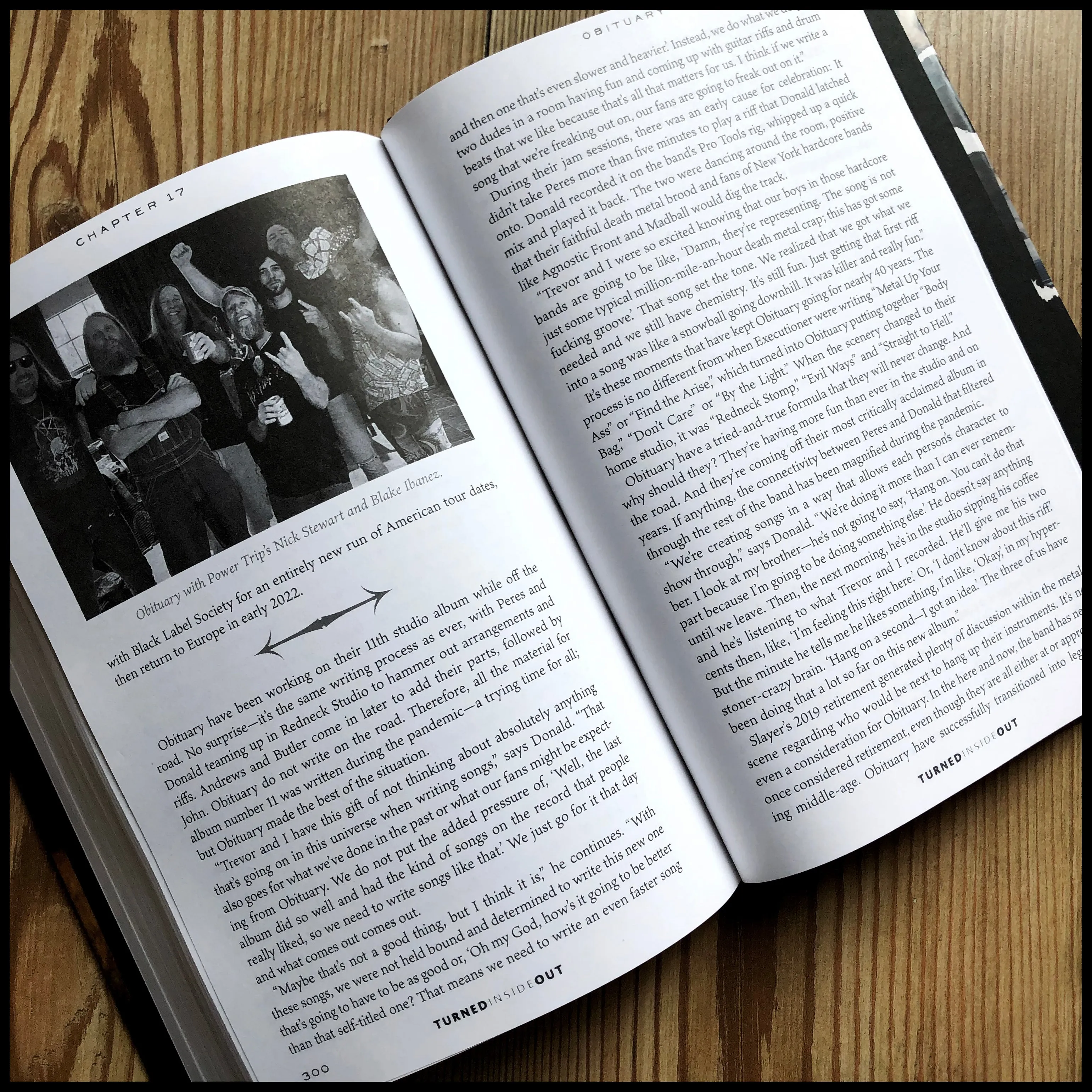 TURNED INSIDE OUT: The Official Story of OBITUARY hardback