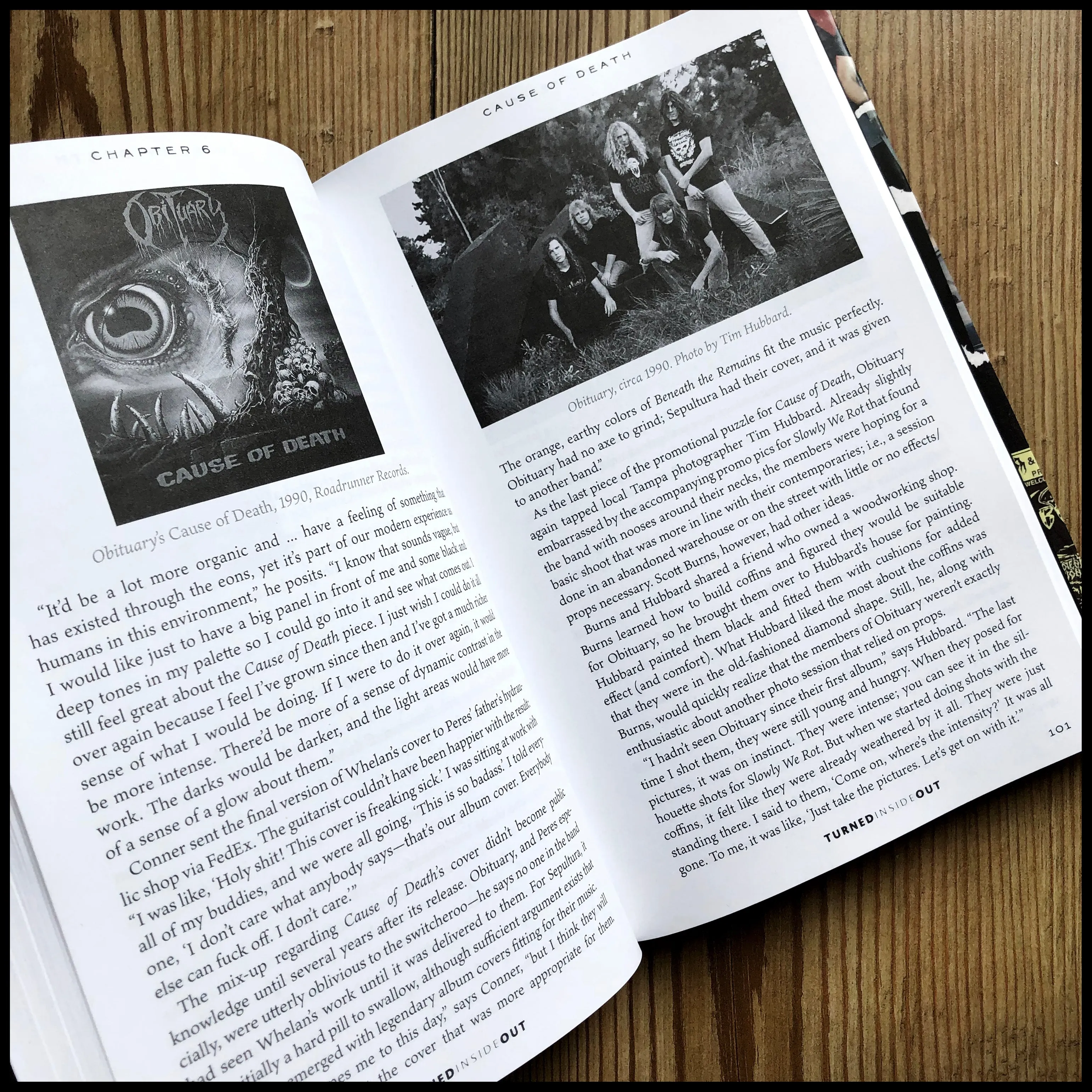 TURNED INSIDE OUT: The Official Story of OBITUARY hardback