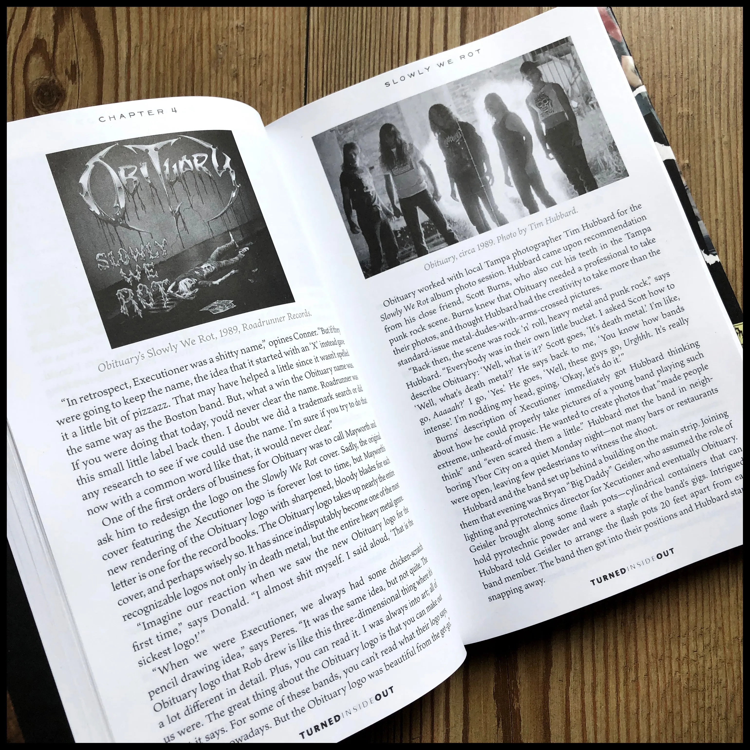 TURNED INSIDE OUT: The Official Story of OBITUARY hardback