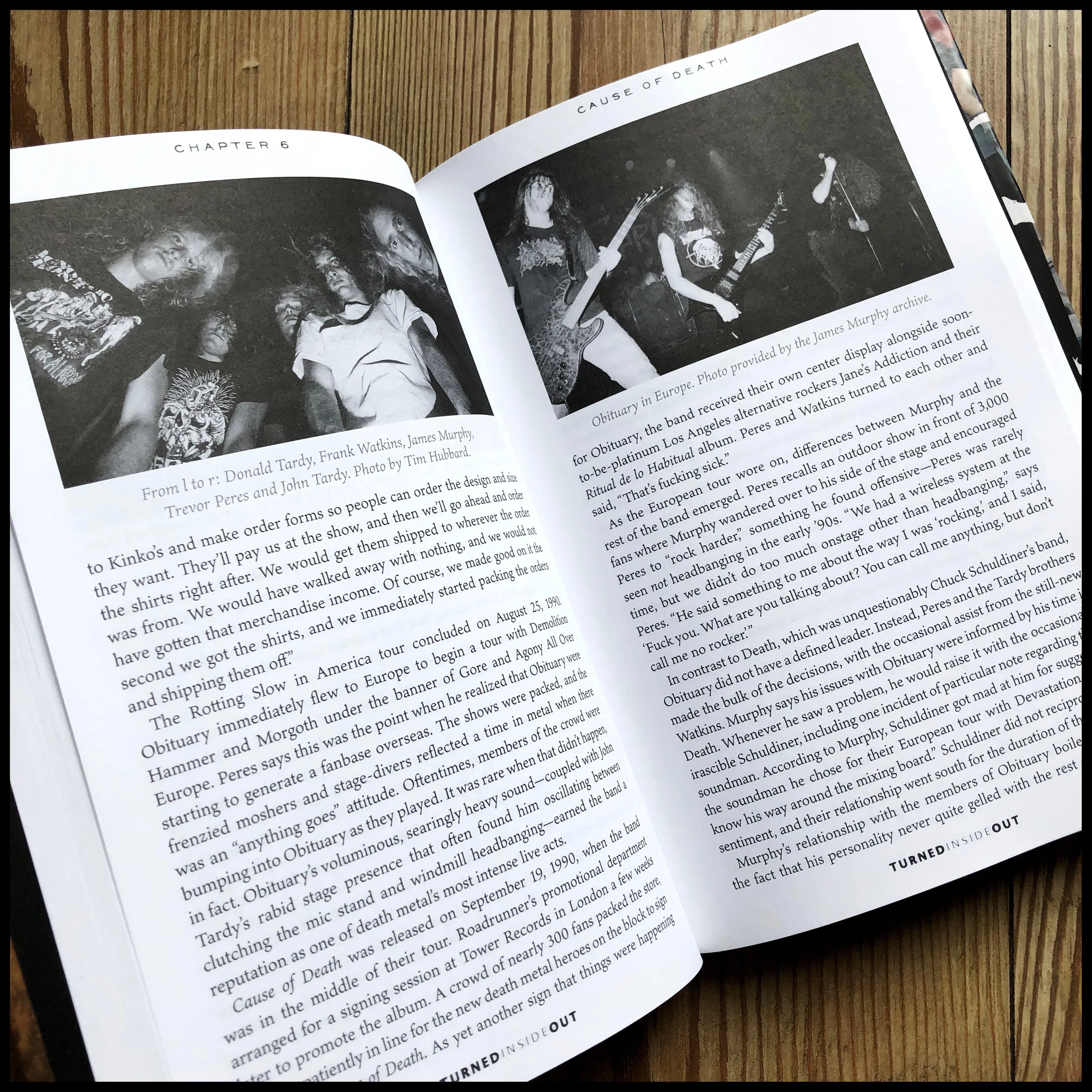 TURNED INSIDE OUT: The Official Story of OBITUARY hardback