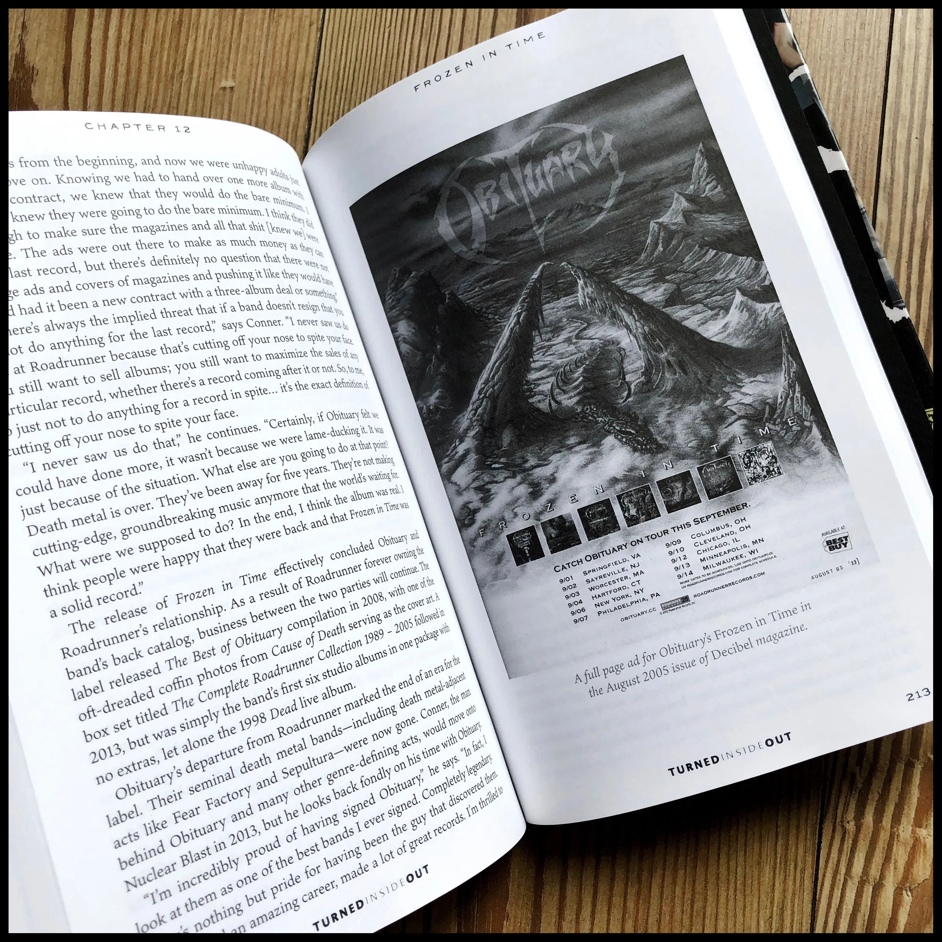 TURNED INSIDE OUT: The Official Story of OBITUARY hardback