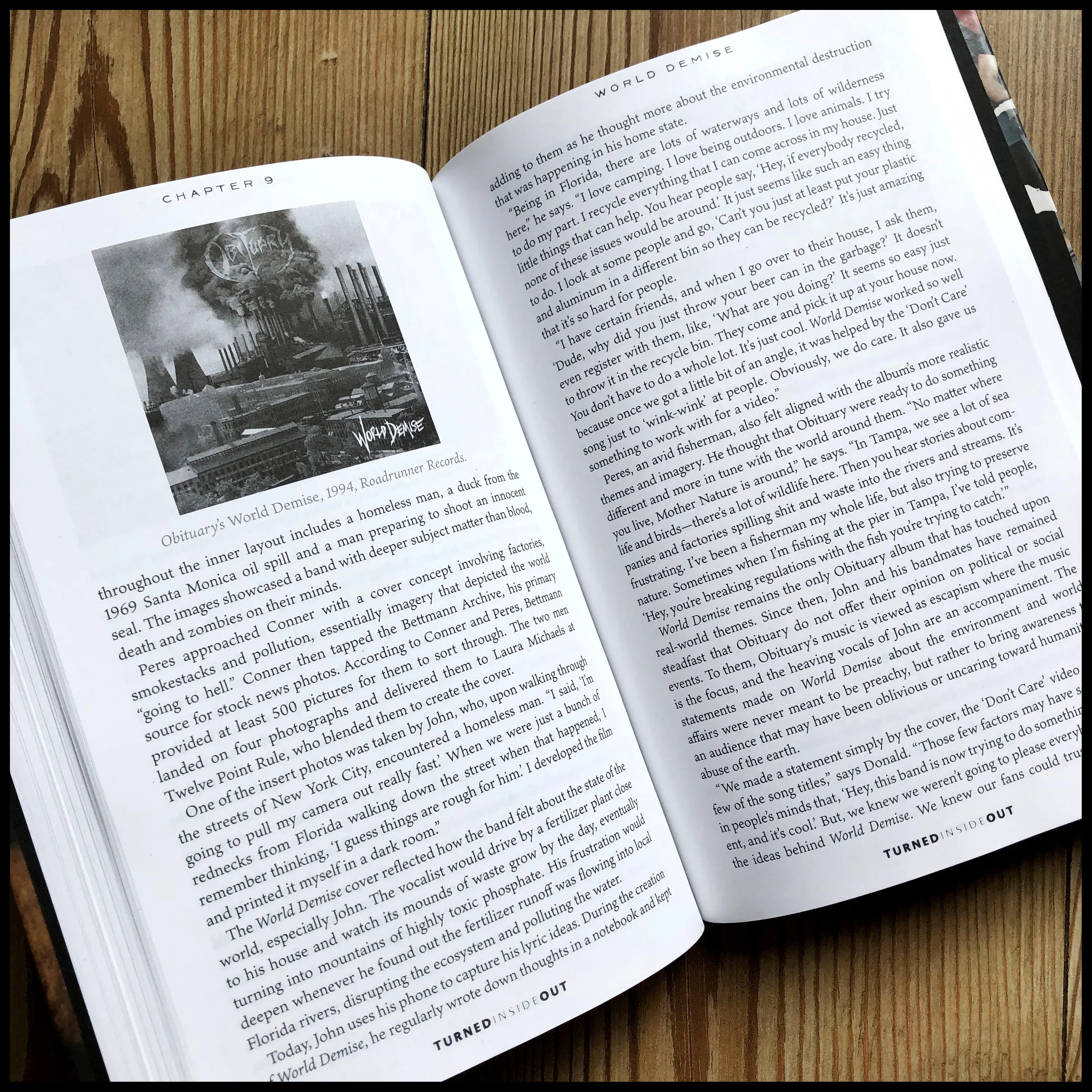 TURNED INSIDE OUT: The Official Story of OBITUARY hardback