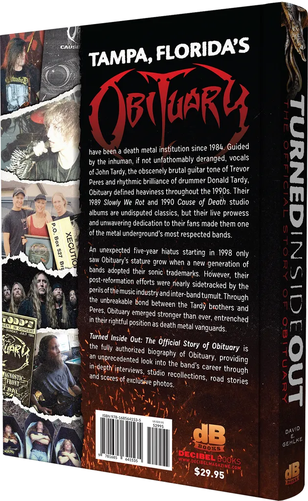 TURNED INSIDE OUT: The Official Story of OBITUARY hardback