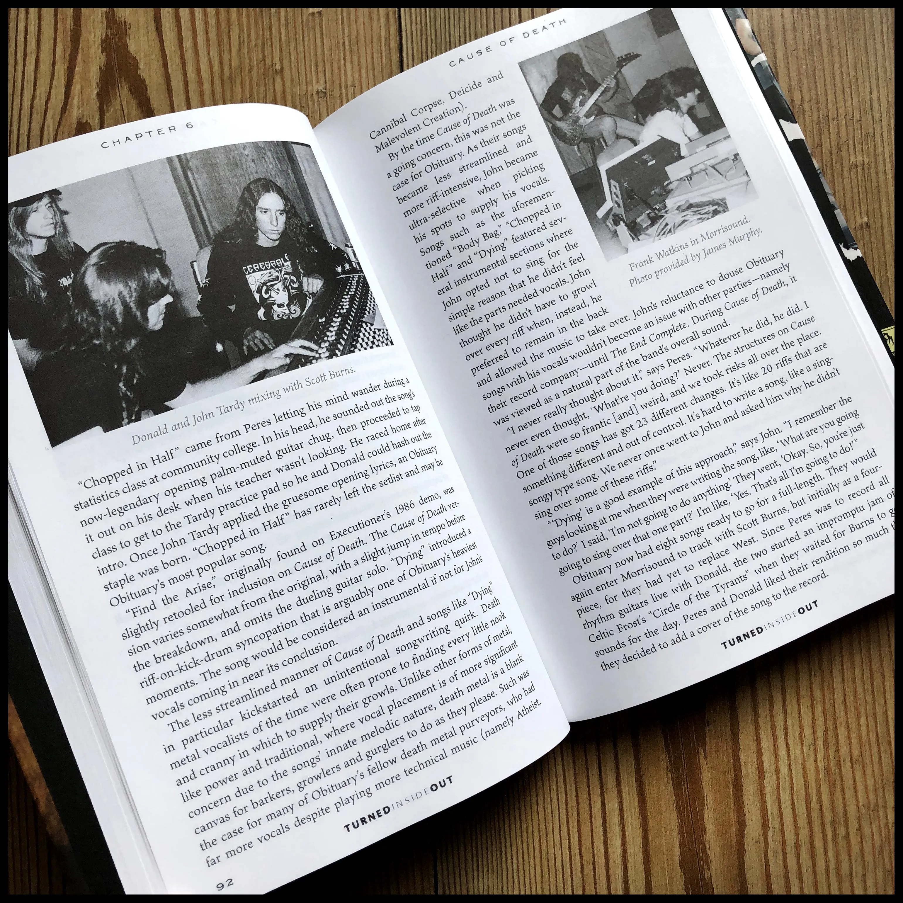 TURNED INSIDE OUT: The Official Story of OBITUARY hardback
