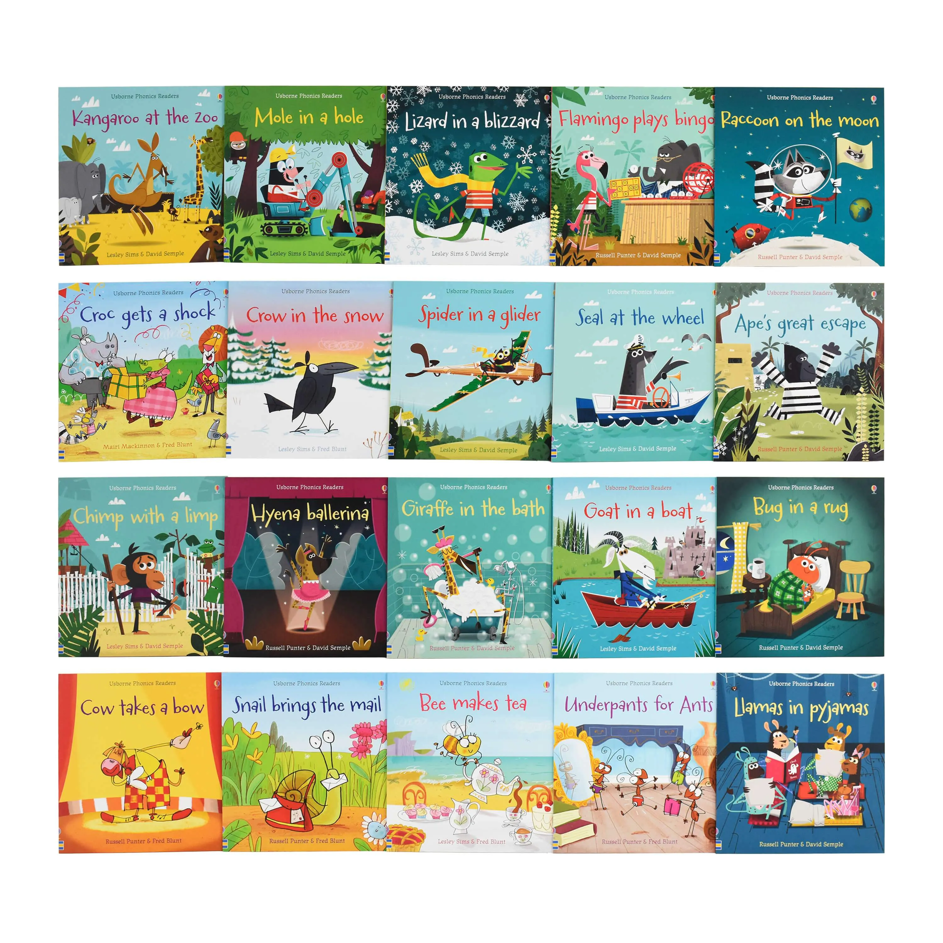 Usborne First Phonics Reading Library 20 Books - Ages 0-5 - Paperback