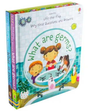 Usborne Lift-the-Flap Very First Questions and Answers 2 Books Set By Katie Daynes - Age 0-5 - Board Books