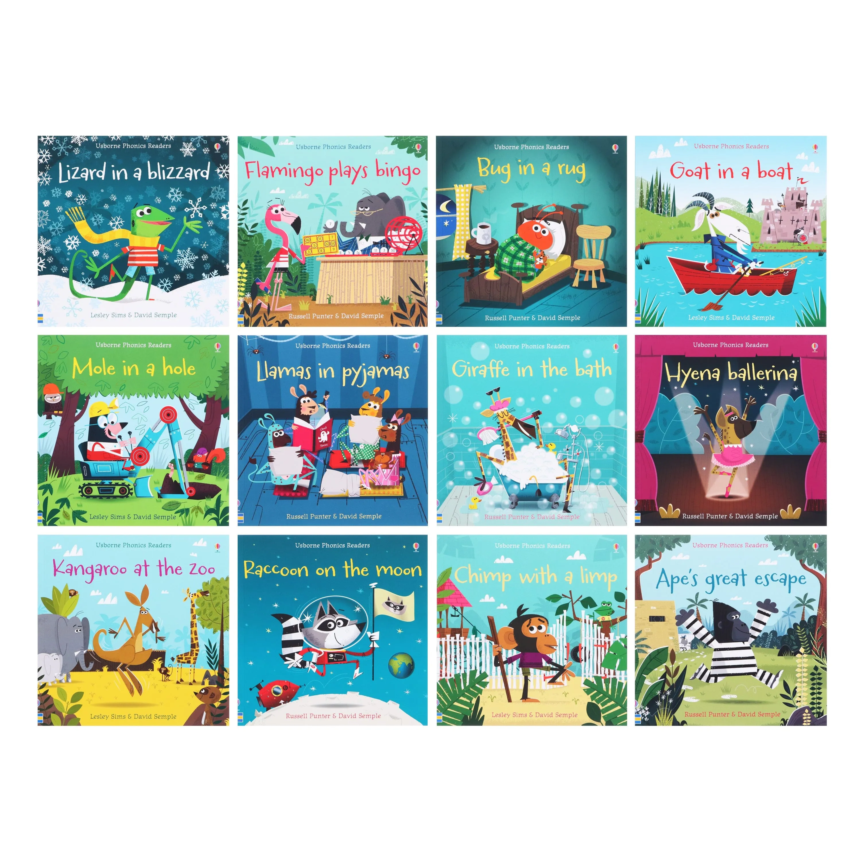 Usborne My First Phonics Reading Library 12 Books Box Set - Ages 0-5 - Paperback