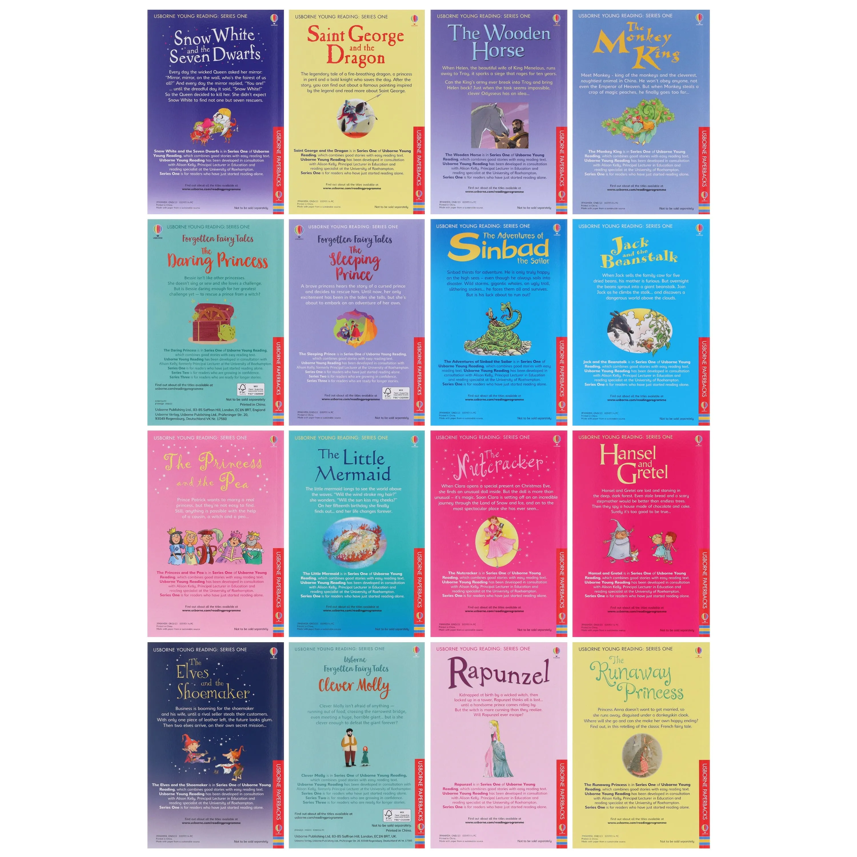 Usborne My Second Reading Library Collection 50 Books Box Set - Ages 5-7 - Paperback