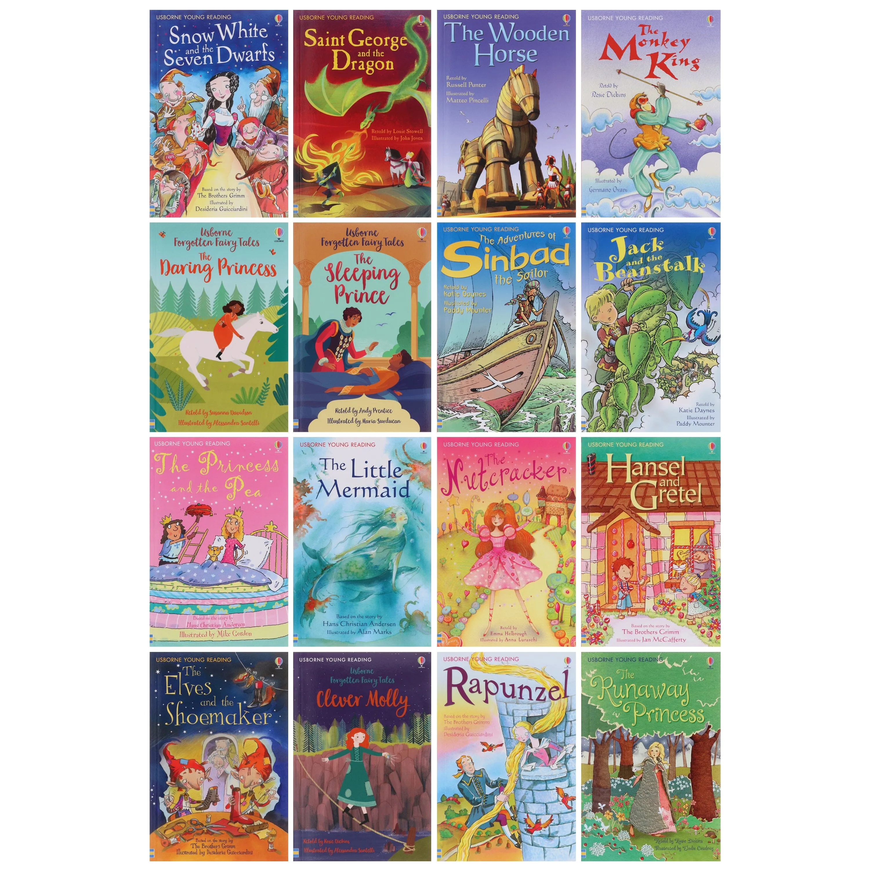 Usborne My Second Reading Library Collection 50 Books Box Set - Ages 5-7 - Paperback