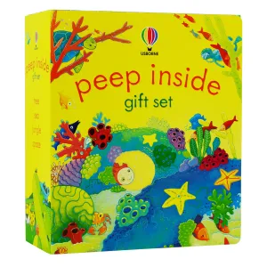Usborne Peep Inside Gift Set 4 Books By Anna Milbourne – Ages 3  - Board Book