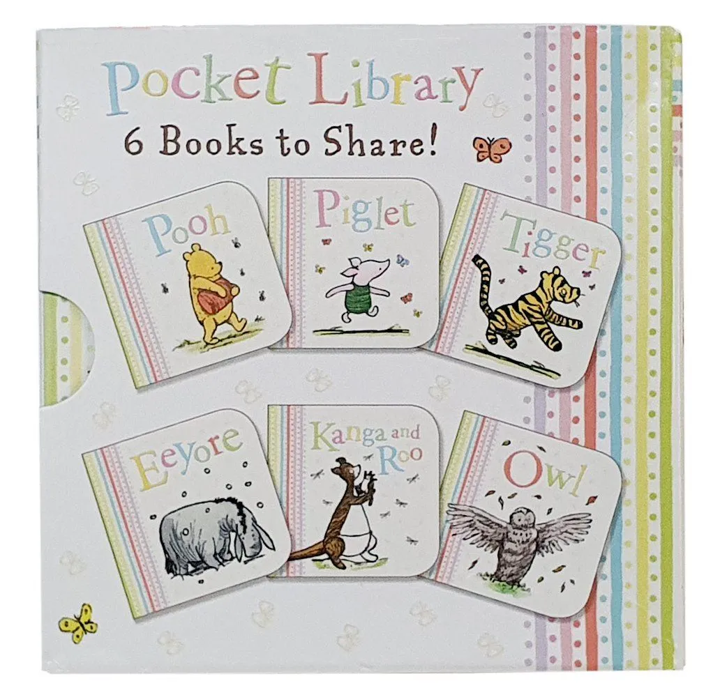 Winnie-the-Pooh Pocket Library 6 Books to Share - Ages 0-5 - Board Books - Jane Riordan