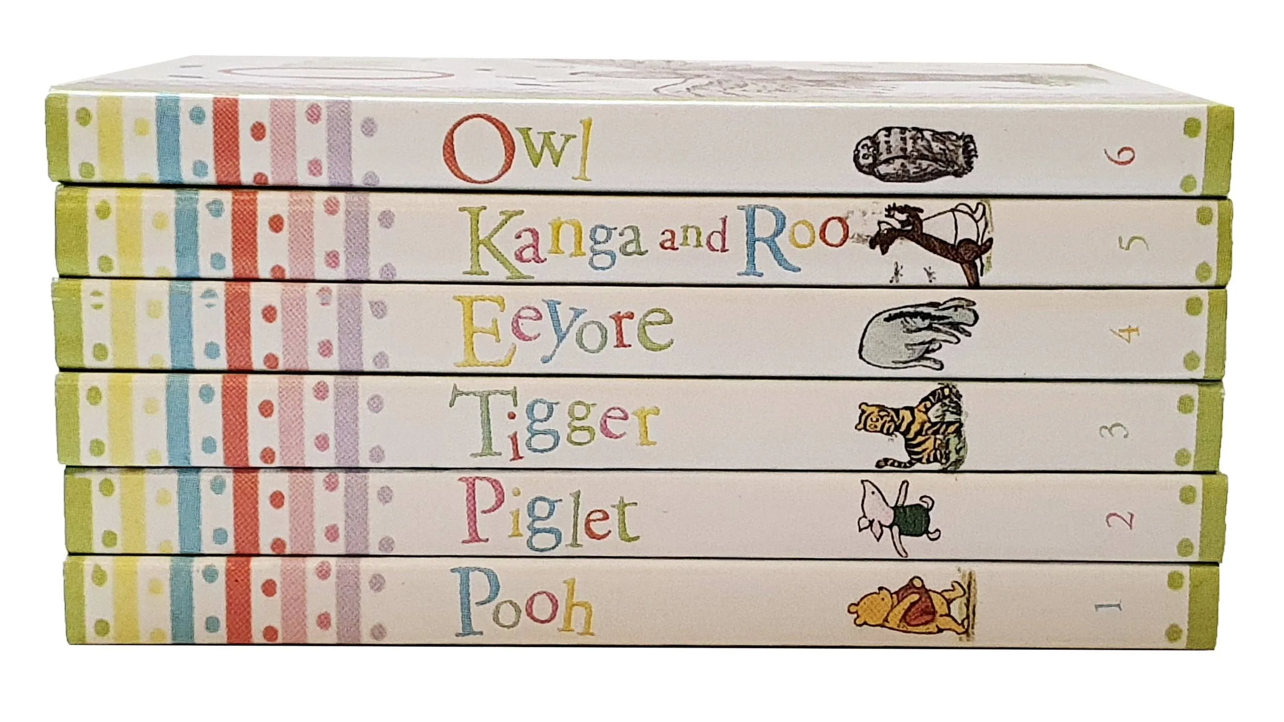 Winnie-the-Pooh Pocket Library 6 Books to Share - Ages 0-5 - Board Books - Jane Riordan